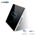 Lanbon - dotykový vypínač s WiFi, séria L6 – jeden okruh, čierny