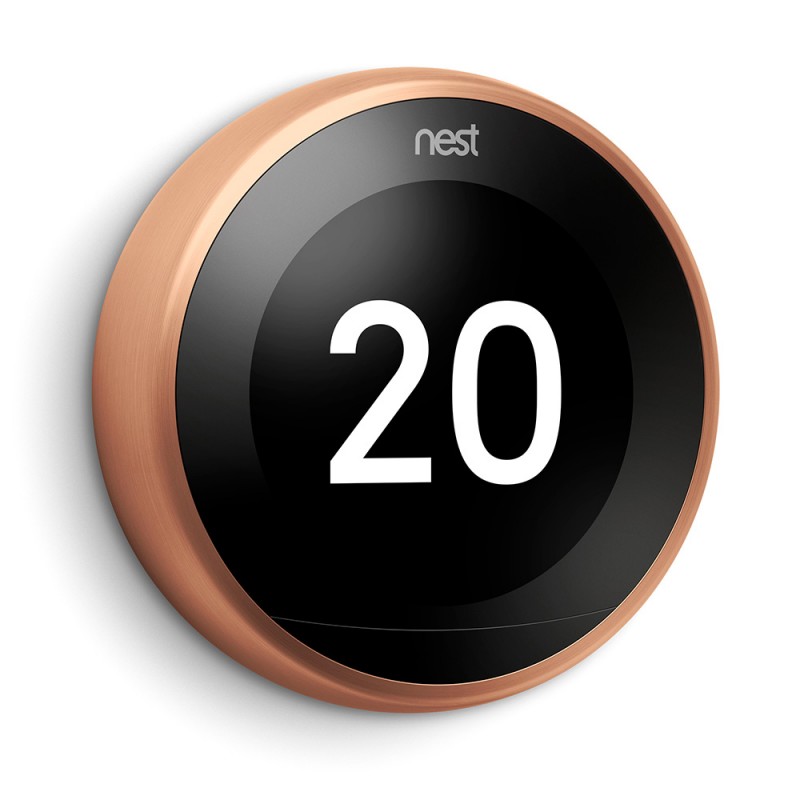 Google Nest termostat medený, 3. generácia s Opentherm, EU verzia
