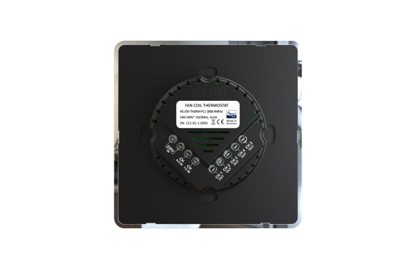 Heltun HE-FT01 fan coil termostat - Black back