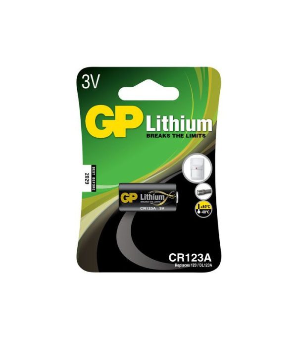 GP CR123A lítiová batéria, 3V, 1 ks