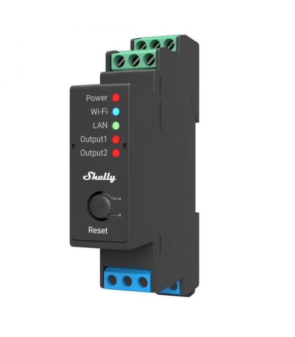 image-Shelly Pro 2 - spínací modul 2x 16A (LAN, WiFi, Bluetooth)