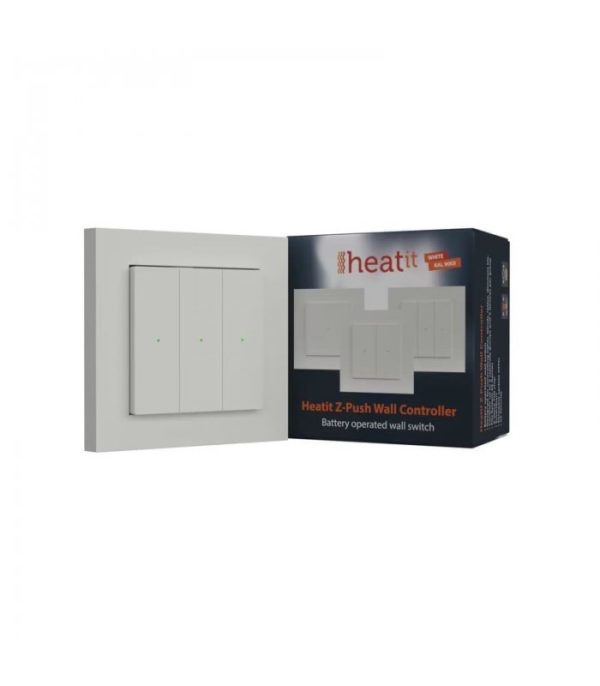 Heatit Z-Push Wall Controller, biely (RAL 9003)