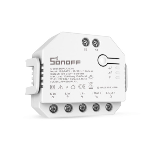 Sonoff Dual R3 Lite, dvojkanálový WiFi spínač 1