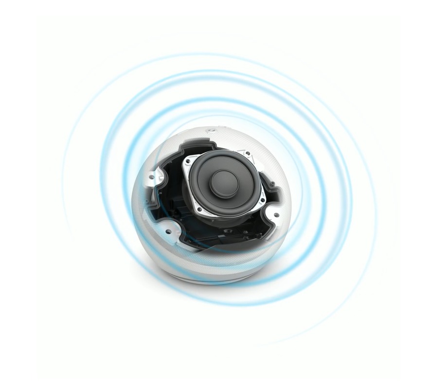 Amazon Echo Dot 5. generácie s hodinami, Glacier White 1