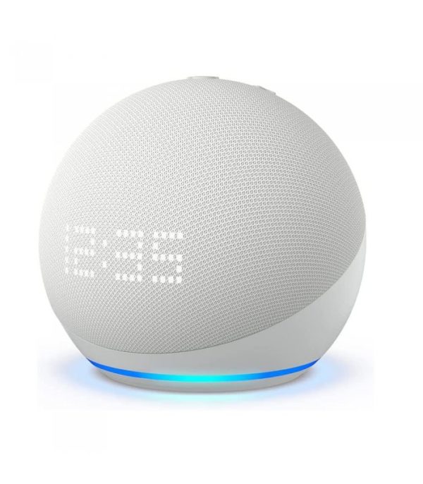 image-Amazon Echo Dot 5. generácie s hodinami Glacier White