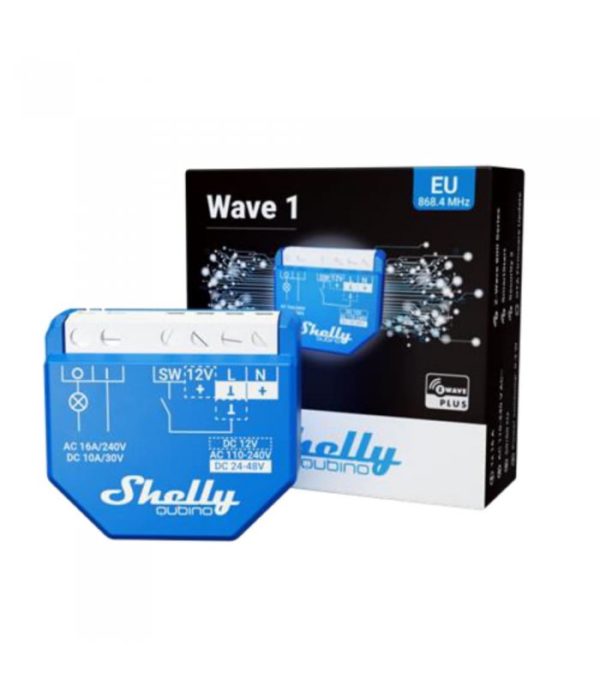 image-Shelly Wave 1 - spínací modul 1x 16A (Z-Wave)