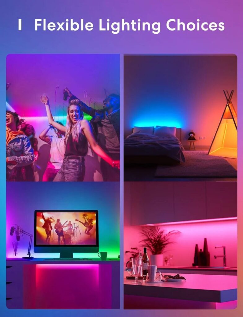 Meross Smart Wi-Fi LED pás RGB 2x5m