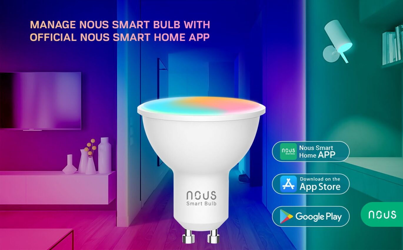 Nous P8 Smart Žiarovka RGB GU10, WiFi, Tuya (2 ks)