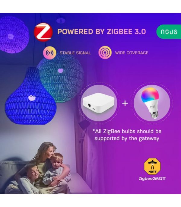 image-Nous P3Z Zigbee Smart Žiarovka RGB E27