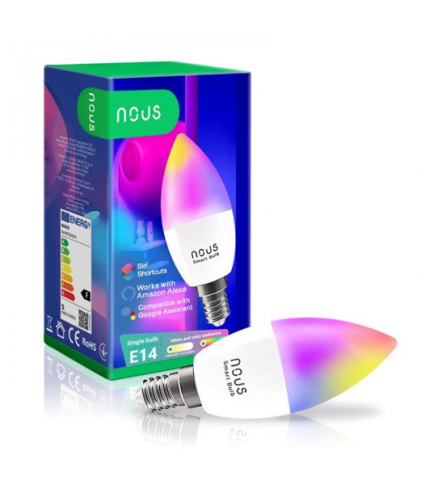 image-Nous P4 WiFi Smart Žiarovka RGB E14 Tuya