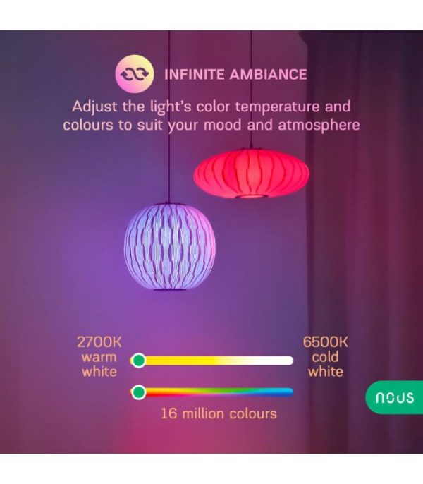 image-Nous P4 WiFi Smart Žiarovka RGB E14 Tuya