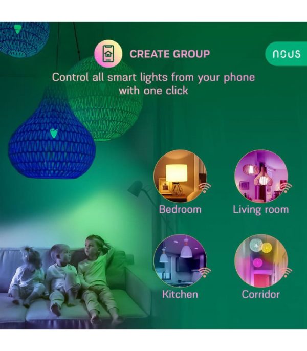 image-Nous P4 WiFi Smart Žiarovka RGB E14 Tuya