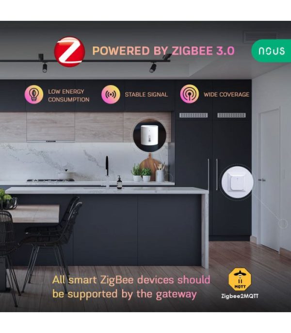 image-Nous E5 Zigbee Smart Teplotný a Vlhkostný Senzor