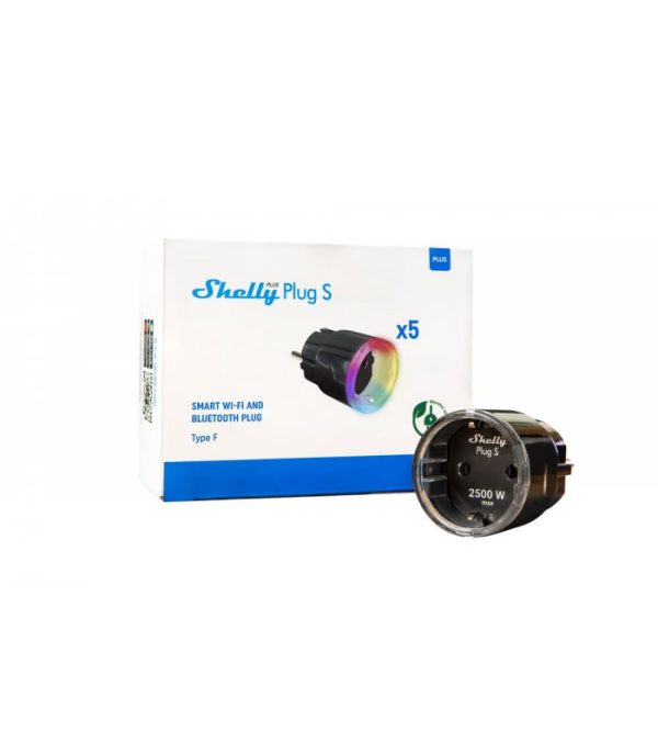 image-Shelly Plus Plug S Black Pack 5ks (WiFi)