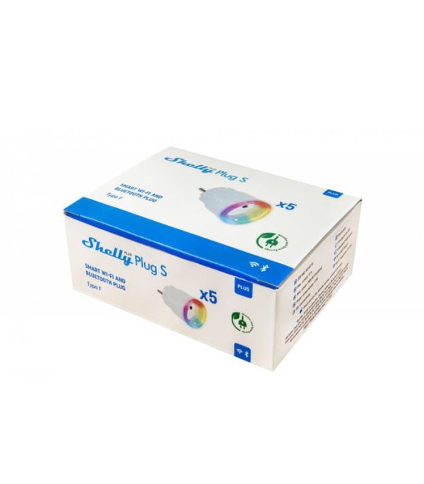 image-Shelly Plus Plug S White Pack 5ks (WiFi)